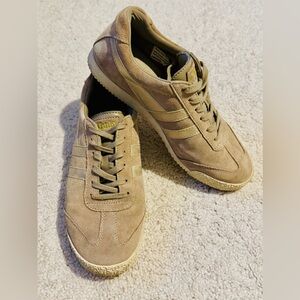 Gola Women's Beige Suede Sneakers